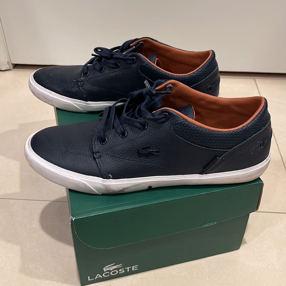 Lacoste Mens Navy Sneakers View 4